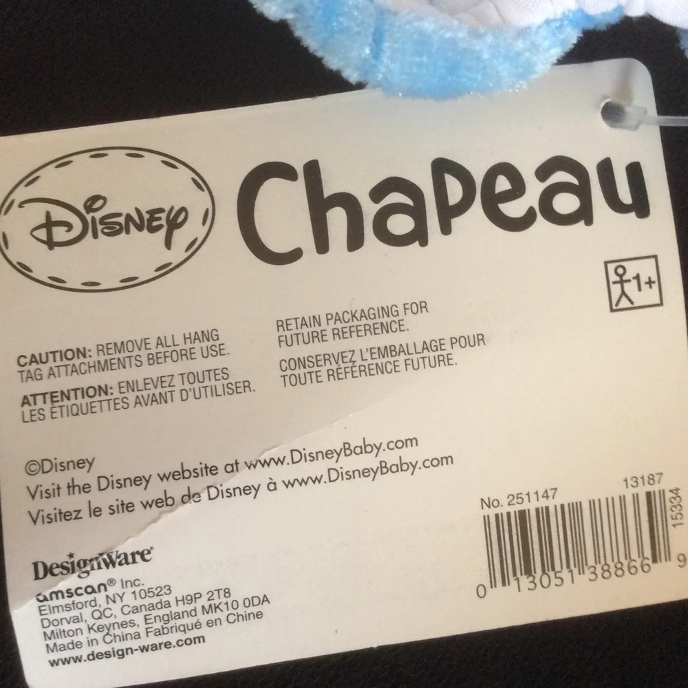 NWT Disney 1st Birthday Hat